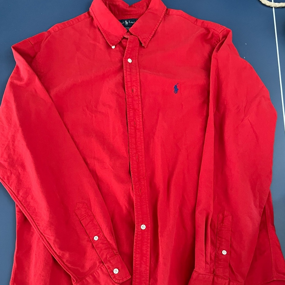 Ralph Lauren mens button down long sleeve shirt size XXL
